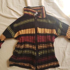 multicolored jacket with collar